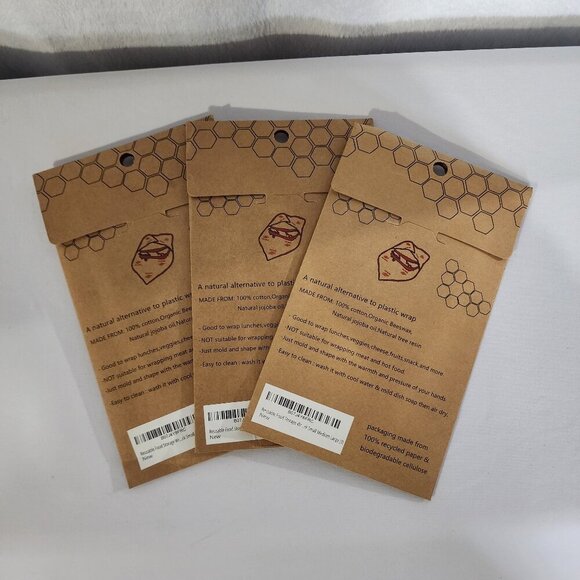 NWT 9 Bee’s Wrap Resuable Bee’s Wax food wraps. - Picture 4 of 7